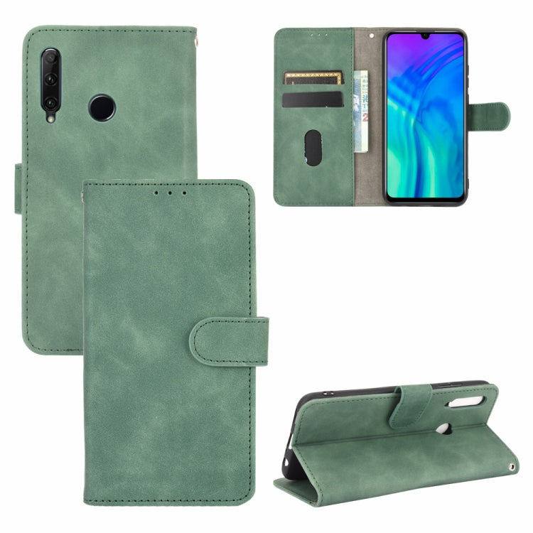 Tinta unita Skin Feel Fibbia magnetica Flip orizzontale Custodia in pelle PU con struttura in vitello con supporto e slot per schede e portafoglio, For Huawei nova 7 Pro 5G, For Huawei P smart 2020, For Huawei Honor 10i / 20i / Enjoy 9s                ...