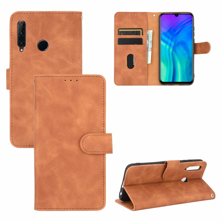 Tinta unita Skin Feel Fibbia magnetica Flip orizzontale Custodia in pelle PU con struttura in vitello con supporto e slot per schede e portafoglio, For Huawei nova 7 Pro 5G, For Huawei P smart 2020, For Huawei Honor 10i / 20i / Enjoy 9s                ...