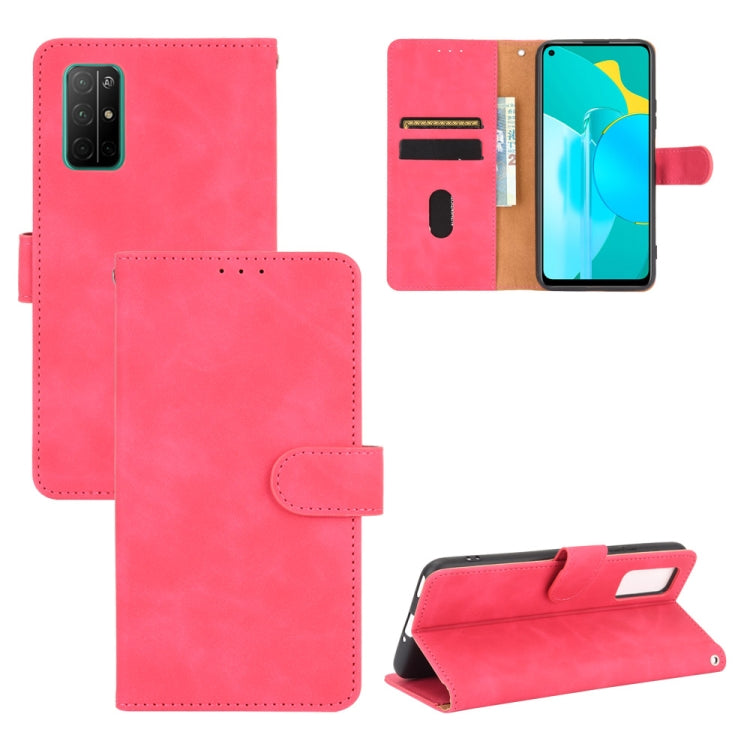 Tinta unita Skin Feel Fibbia magnetica Flip orizzontale Custodia in pelle PU con struttura in vitello con supporto e slot per schede e portafoglio, For Huawei nova 7 Pro 5G, For Huawei P smart 2020, For Huawei Honor 10i / 20i / Enjoy 9s                ...