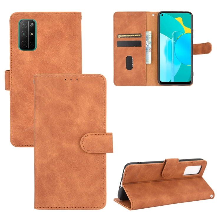 Tinta unita Skin Feel Fibbia magnetica Flip orizzontale Custodia in pelle PU con struttura in vitello con supporto e slot per schede e portafoglio, For Huawei nova 7 Pro 5G, For Huawei P smart 2020, For Huawei Honor 10i / 20i / Enjoy 9s                ...