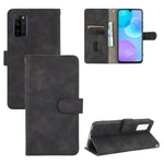 Tinta unita Skin Feel Fibbia magnetica Flip orizzontale Custodia in pelle PU con struttura in vitello con supporto e slot per schede e portafoglio, For Huawei P smart Z / Y9 Prime (2019), For Huawei Honor 30 Youth, For Huawei P30                       ...