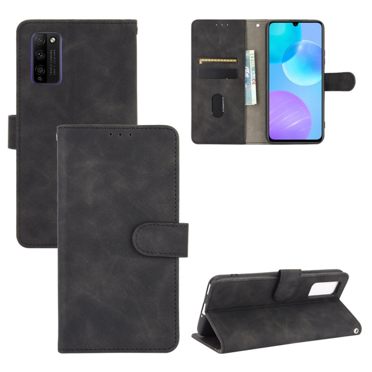 Tinta unita Skin Feel Fibbia magnetica Flip orizzontale Custodia in pelle PU con struttura in vitello con supporto e slot per schede e portafoglio, For Huawei P smart Z / Y9 Prime (2019), For Huawei Honor 30 Youth, For Huawei P30                       ...