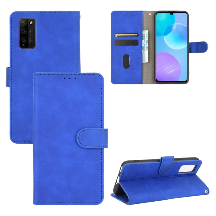 Tinta unita Skin Feel Fibbia magnetica Flip orizzontale Custodia in pelle PU con struttura in vitello con supporto e slot per schede e portafoglio, For Huawei P smart Z / Y9 Prime (2019), For Huawei Honor 30 Youth, For Huawei P30                       ...