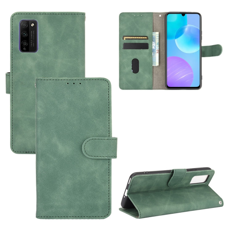 Tinta unita Skin Feel Fibbia magnetica Flip orizzontale Custodia in pelle PU con struttura in vitello con supporto e slot per schede e portafoglio, For Huawei P smart Z / Y9 Prime (2019), For Huawei Honor 30 Youth, For Huawei P30                       ...