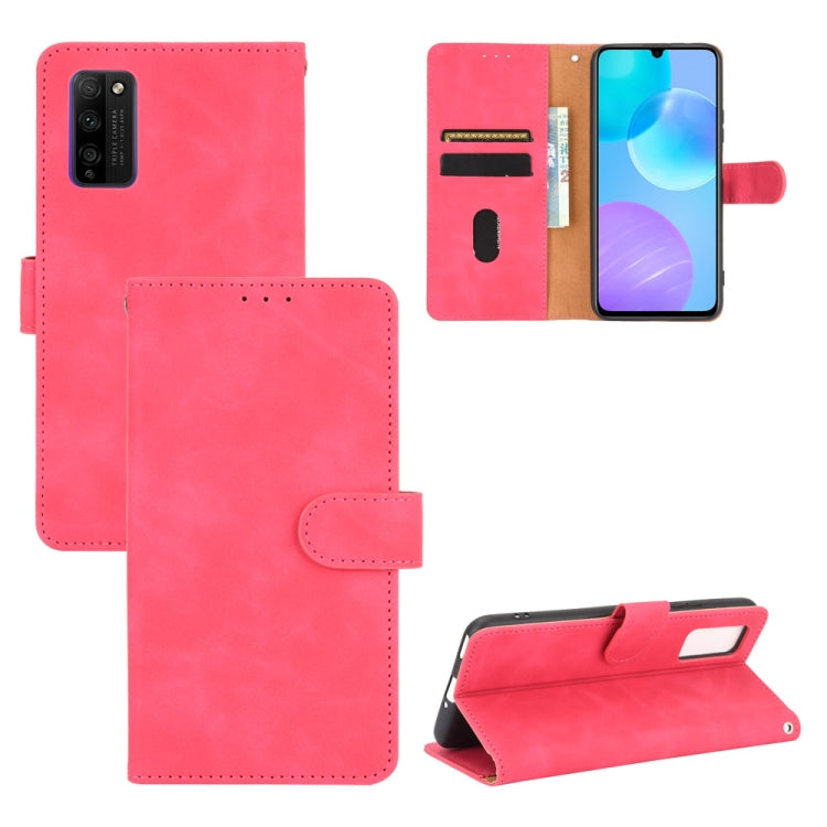 Tinta unita Skin Feel Fibbia magnetica Flip orizzontale Custodia in pelle PU con struttura in vitello con supporto e slot per schede e portafoglio, For Huawei P smart Z / Y9 Prime (2019), For Huawei Honor 30 Youth, For Huawei P30                       ...
