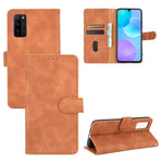 Tinta unita Skin Feel Fibbia magnetica Flip orizzontale Custodia in pelle PU con struttura in vitello con supporto e slot per schede e portafoglio, For Huawei P smart Z / Y9 Prime (2019), For Huawei Honor 30 Youth, For Huawei P30                       ...