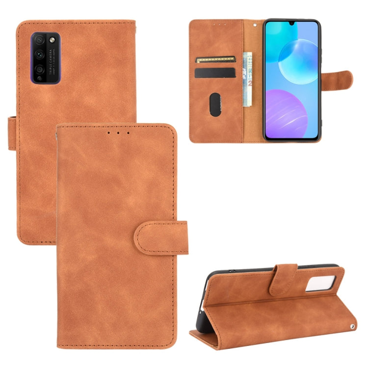 Tinta unita Skin Feel Fibbia magnetica Flip orizzontale Custodia in pelle PU con struttura in vitello con supporto e slot per schede e portafoglio, For Huawei P smart Z / Y9 Prime (2019), For Huawei Honor 30 Youth, For Huawei P30                       ...
