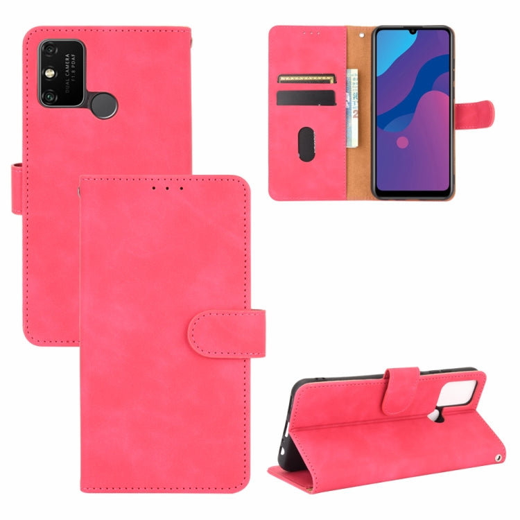 Tinta unita Skin Feel Fibbia magnetica Flip orizzontale Custodia in pelle PU con struttura in vitello con supporto e slot per schede e portafoglio, For Huawei P smart Z / Y9 Prime (2019), For Huawei Honor 30 Youth, For Huawei P30                       ...