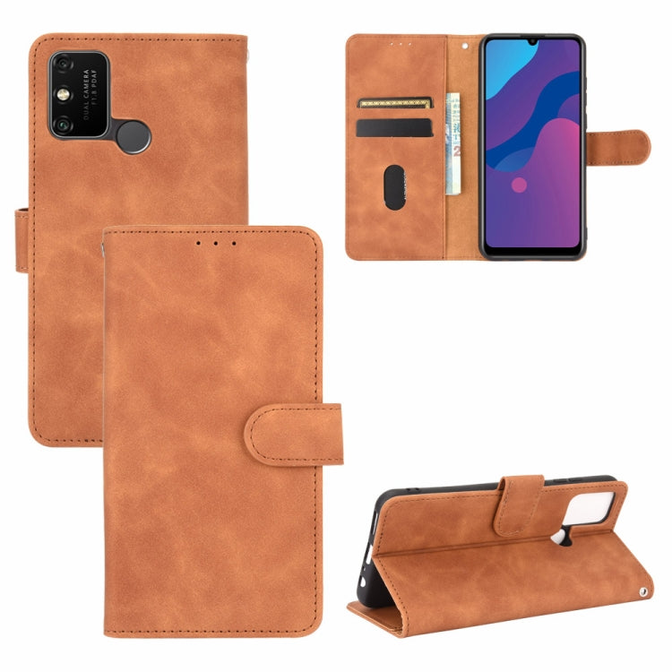 Tinta unita Skin Feel Fibbia magnetica Flip orizzontale Custodia in pelle PU con struttura in vitello con supporto e slot per schede e portafoglio, For Huawei P smart Z / Y9 Prime (2019), For Huawei Honor 30 Youth, For Huawei P30                       ...