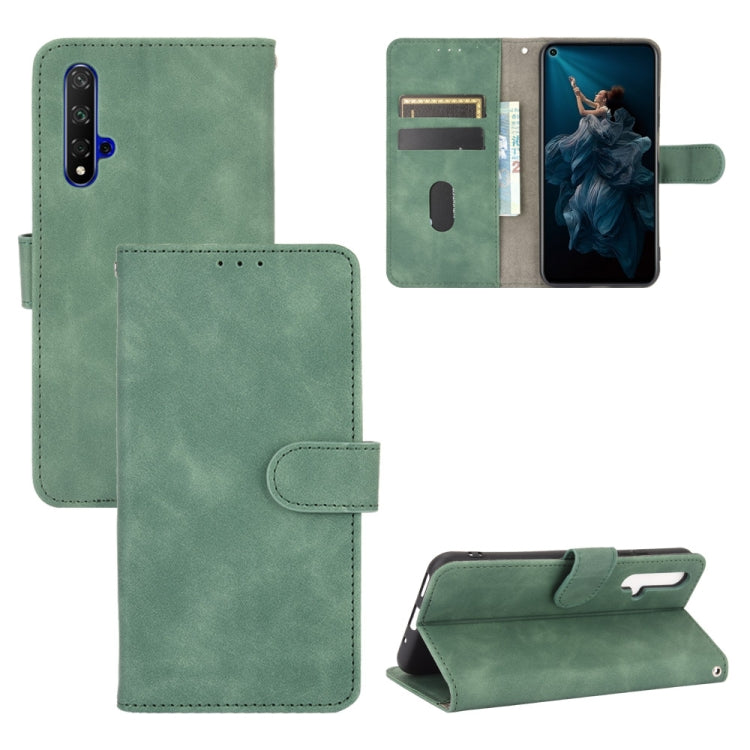 Tinta unita Skin Feel Fibbia magnetica Flip orizzontale Custodia in pelle PU con struttura in vitello con supporto e slot per schede e portafoglio, For Huawei P40 Pro, For Huawei Honor 20 / nova 5T, For Huawei P40 Pro+, For Huawei P40