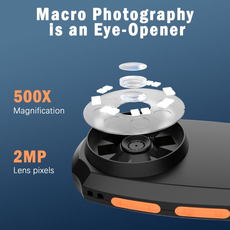 Microscopio digitale portatile 2MP con schermo 2" HD