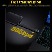 240W 8K 80Gbps USB-C / Type-C to USB-C / Type-C For Thunderbolt 5 Full Function FPC Cable Data Cable