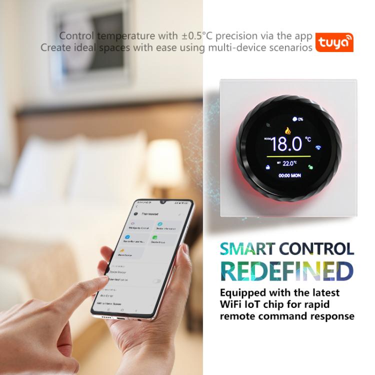 Termostato smart WiFi con schermo TFT 1,6 pollici