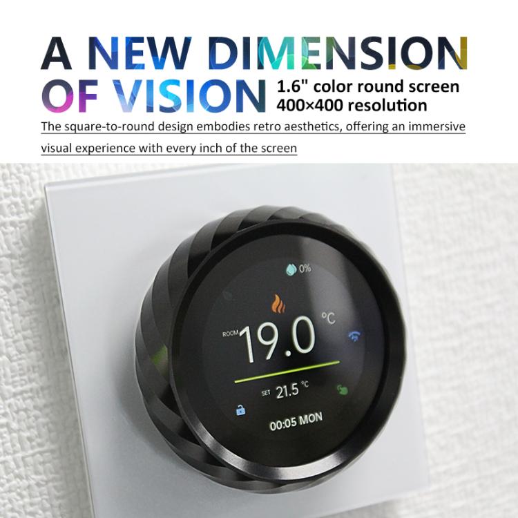 Termostato smart WiFi con schermo TFT 1,6 pollici