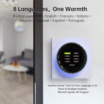 Termostato smart WiFi con schermo TFT 1,6 pollici