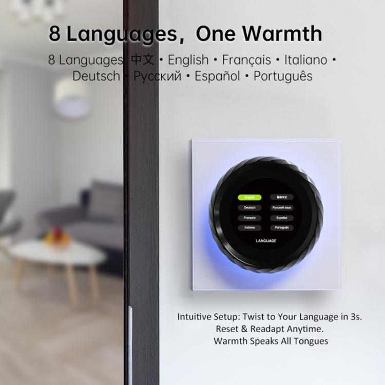 Termostato smart WiFi con schermo TFT 1,6 pollici