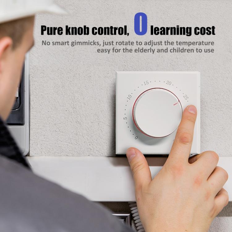 Termostato Smart Home senza schermo con LED bicolore