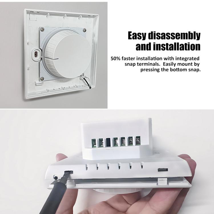 Termostato Smart Home senza schermo con LED bicolore
