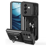 Custodia per telefono in TPU+PC con schermo scorrevole e slot per carte., For Samsung Galaxy S25 5G, For Samsung Galaxy S25+ 5G, For Samsung Galaxy S25 Ultra 5G