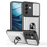 Custodia per telefono in TPU+PC con schermo scorrevole e slot per carte., For Samsung Galaxy S25 5G, For Samsung Galaxy S25+ 5G, For Samsung Galaxy S25 Ultra 5G