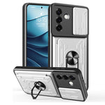 Custodia per telefono in TPU+PC con schermo scorrevole e slot per carte., For Samsung Galaxy S25 5G, For Samsung Galaxy S25+ 5G, For Samsung Galaxy S25 Ultra 5G