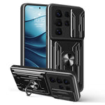 Custodia per telefono in TPU+PC con schermo scorrevole e slot per carte., For Samsung Galaxy S25 5G, For Samsung Galaxy S25+ 5G, For Samsung Galaxy S25 Ultra 5G