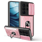 Custodia per telefono in TPU+PC con schermo scorrevole e slot per carte., For Samsung Galaxy S25 5G, For Samsung Galaxy S25+ 5G, For Samsung Galaxy S25 Ultra 5G