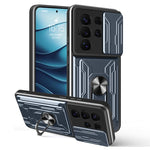 Custodia per telefono in TPU+PC con schermo scorrevole e slot per carte., For Samsung Galaxy S25 5G, For Samsung Galaxy S25+ 5G, For Samsung Galaxy S25 Ultra 5G