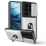 Custodia per telefono in TPU+PC con schermo scorrevole e slot per carte., For Samsung Galaxy S25 5G, For Samsung Galaxy S25+ 5G, For Samsung Galaxy S25 Ultra 5G