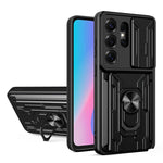 Custodia per telefono in TPU+PC con schermo scorrevole e slot per carte., For Samsung Galaxy S26+ 5G, For Samsung Galaxy S26 Ultra 5G, For Samsung Galaxy S26 5G