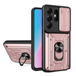 Custodia per telefono in TPU+PC con schermo scorrevole e slot per carte., For Samsung Galaxy S26+ 5G, For Samsung Galaxy S26 Ultra 5G, For Samsung Galaxy S26 5G