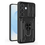 Custodia per telefono in TPU+PC con schermo scorrevole e slot per carte., For Samsung Galaxy S26+ 5G, For Samsung Galaxy S26 Ultra 5G, For Samsung Galaxy S26 5G