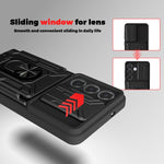 Custodia per telefono in TPU+PC con schermo scorrevole e slot per carte., For Samsung Galaxy S26+ 5G, For Samsung Galaxy S26 Ultra 5G, For Samsung Galaxy S26 5G