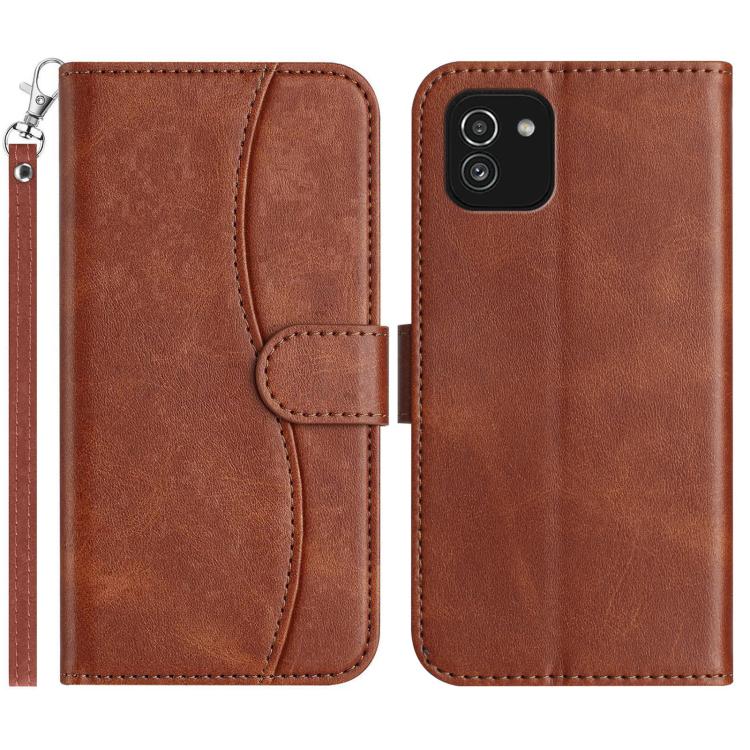 Custodia per telefono in pelle a doppia piega a forma di S, For Samsung Galaxy A33 5G, For Samsung Galaxy A03, For Samsung Galaxy A13 4G, For Samsung Galaxy A13 5G