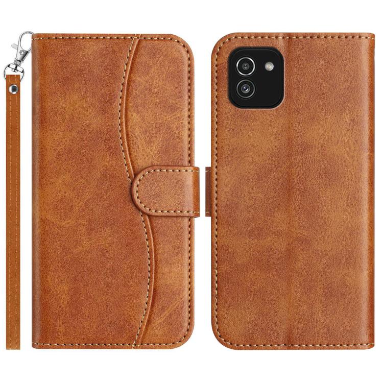 Custodia per telefono in pelle a doppia piega a forma di S, For Samsung Galaxy A33 5G, For Samsung Galaxy A03, For Samsung Galaxy A13 4G, For Samsung Galaxy A13 5G