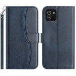 Custodia per telefono in pelle a doppia piega a forma di S, For Samsung Galaxy A33 5G, For Samsung Galaxy A03, For Samsung Galaxy A13 4G, For Samsung Galaxy A13 5G