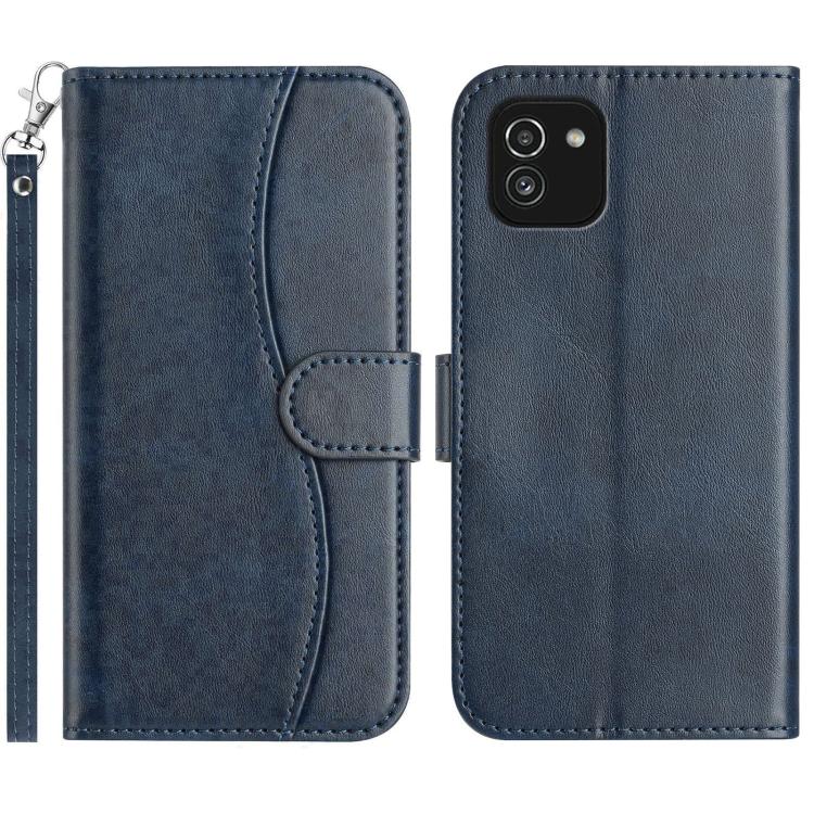 Custodia per telefono in pelle a doppia piega a forma di S, For Samsung Galaxy A33 5G, For Samsung Galaxy A03, For Samsung Galaxy A13 4G, For Samsung Galaxy A13 5G