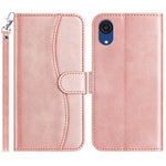 Custodia per telefono in pelle a doppia piega a forma di S, For Samsung Galaxy A04s, For Samsung Galaxy A53 5G, For Samsung Galaxy A73, For Samsung Galaxy A03 Core