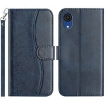 Custodia per telefono in pelle a doppia piega a forma di S, For Samsung Galaxy A04s, For Samsung Galaxy A53 5G, For Samsung Galaxy A73, For Samsung Galaxy A03 Core