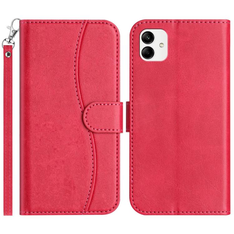 Custodia per telefono in pelle a doppia piega a forma di S, For Samsung Galaxy A54 5G, For Samsung Galaxy A04e, For Samsung Galaxy A14 5G, For Samsung Galaxy A04