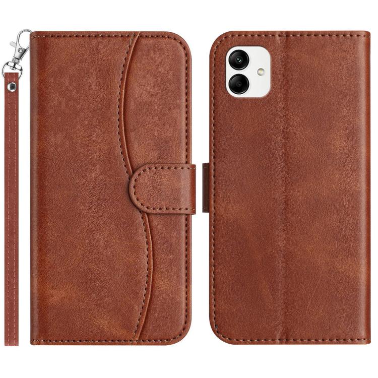Custodia per telefono in pelle a doppia piega a forma di S, For Samsung Galaxy A54 5G, For Samsung Galaxy A04e, For Samsung Galaxy A14 5G, For Samsung Galaxy A04