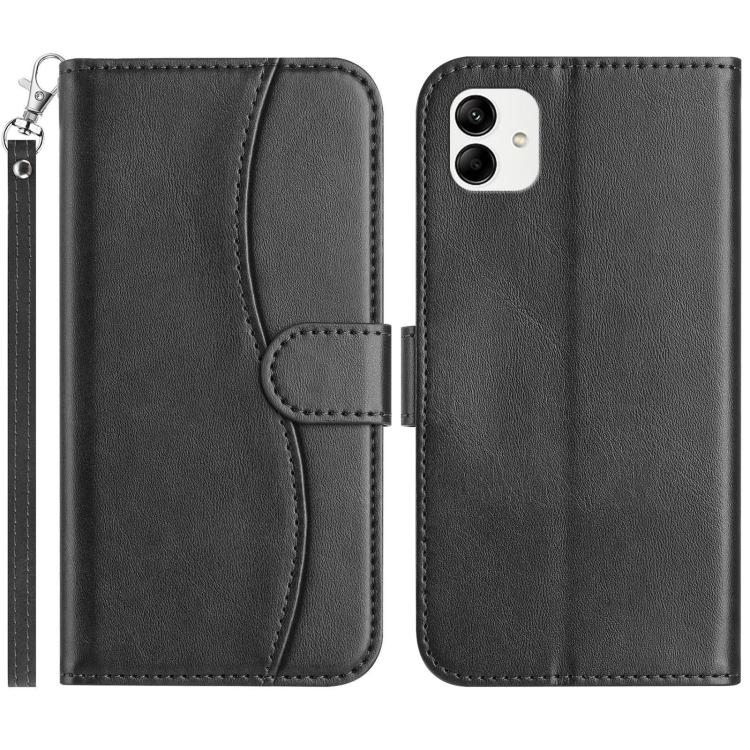 Custodia per telefono in pelle a doppia piega a forma di S, For Samsung Galaxy A54 5G, For Samsung Galaxy A04e, For Samsung Galaxy A14 5G, For Samsung Galaxy A04