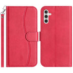 Custodia per telefono in pelle a doppia piega a forma di S, For Samsung Galaxy A04s, For Samsung Galaxy A53 5G, For Samsung Galaxy A73, For Samsung Galaxy A03 Core