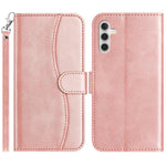 Custodia per telefono in pelle a doppia piega a forma di S, For Samsung Galaxy A04s, For Samsung Galaxy A53 5G, For Samsung Galaxy A73, For Samsung Galaxy A03 Core