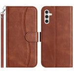 Custodia per telefono in pelle a doppia piega a forma di S, For Samsung Galaxy A55 5G, For Samsung Galaxy A35 5G, For Samsung Galaxy A05, For Samsung Galaxy A05s