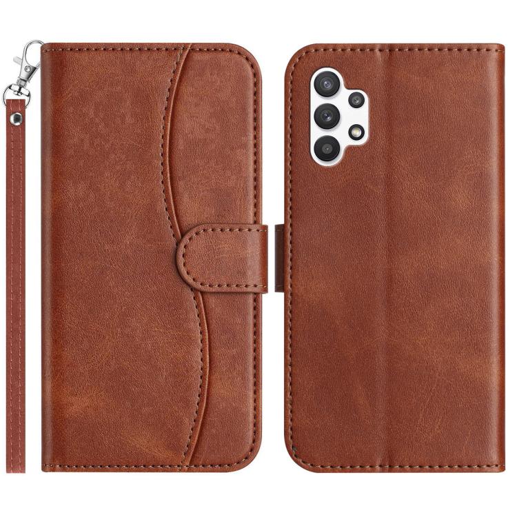 Custodia per telefono in pelle a doppia piega a forma di S, For Samsung Galaxy A33 5G, For Samsung Galaxy A03, For Samsung Galaxy A13 4G, For Samsung Galaxy A13 5G