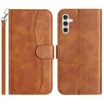 Custodia per telefono in pelle a doppia piega a forma di S, For Samsung Galaxy A26 5G, For Samsung Galaxy A36 5G, For Samsung Galaxy A16, For Samsung Galaxy A15 5G