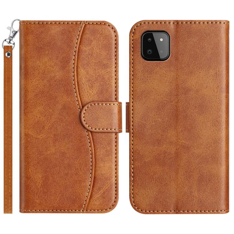 Custodia per telefono in pelle a doppia piega a forma di S, For Samsung Galaxy A22 4G, For Samsung Galaxy A22 5G, For Samsung Galaxy A32 4G, For Samsung Galaxy A72 4G / 5G
