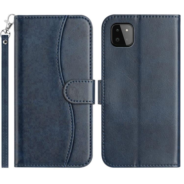 Custodia per telefono in pelle a doppia piega a forma di S, For Samsung Galaxy A22 4G, For Samsung Galaxy A22 5G, For Samsung Galaxy A32 4G, For Samsung Galaxy A72 4G / 5G