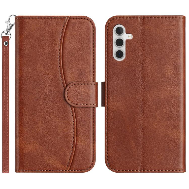 Custodia per telefono in pelle a doppia piega a forma di S, For Samsung Galaxy A25 5G, For Samsung Galaxy A24 5G, For Samsung Galaxy A23 5G, For Samsung Galaxy A34 5G